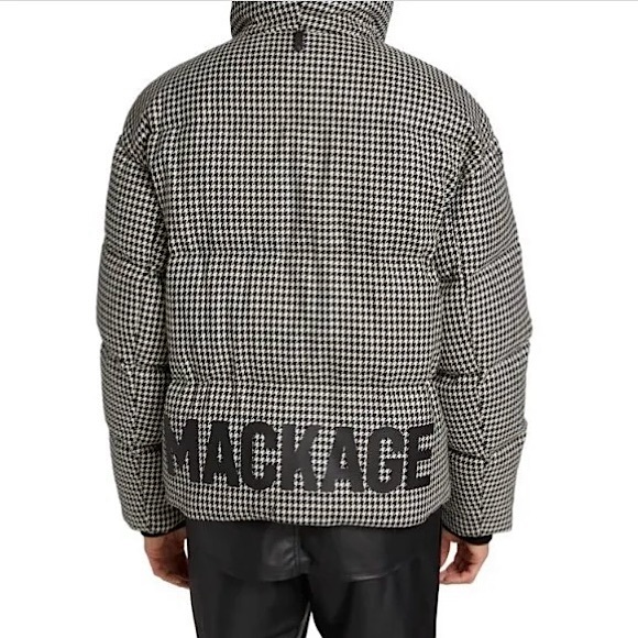 Mackage Other - MACKAGE Men's Cesar Houndstooth Down Jacket 🖤 Large NWT